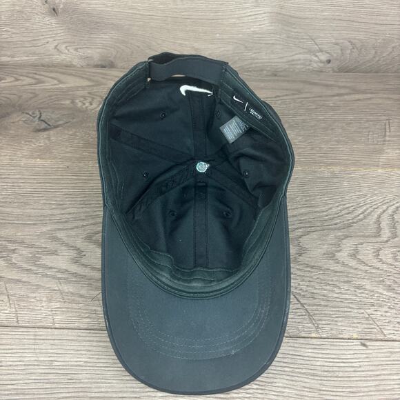 Nike Golf Legacy91 Tech Cap Dri-Fit Hat Black White Swoosh Embroidered Logo - Picture 10 of 15